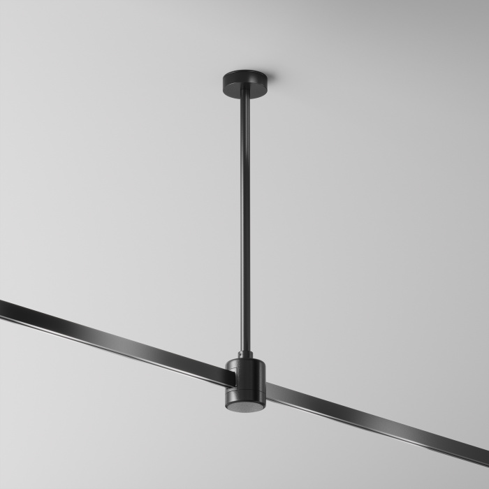 Крепление потолочное Medium 300мм с прямым коннектором питания Flarity черный Maytoni TRA158C-IPC1-B