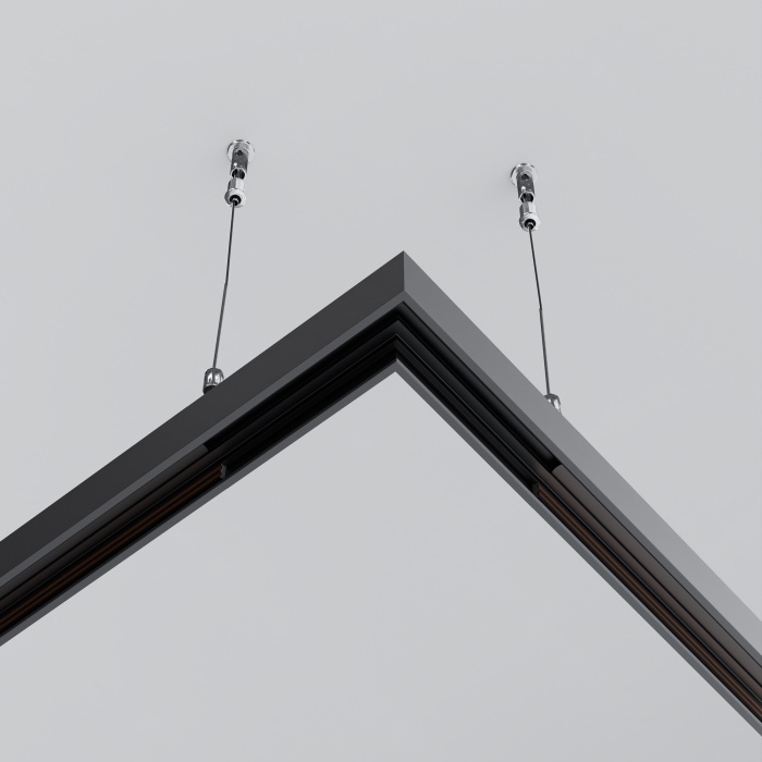 Коннектор угловой Exility накладной низкопрофильный Maytoni TRAM034CL-41B