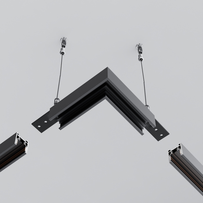 Коннектор угловой Exility накладной низкопрофильный Maytoni TRAM034CL-41B