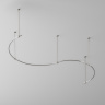Шинопровод круглый из полукругов Maytoni Busbar trunkings Flarity TRX154-2SR-D1500-PT