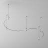 Шинопровод круглый из полукругов Maytoni Busbar trunkings Flarity TRX154-2SR-D1500-PT