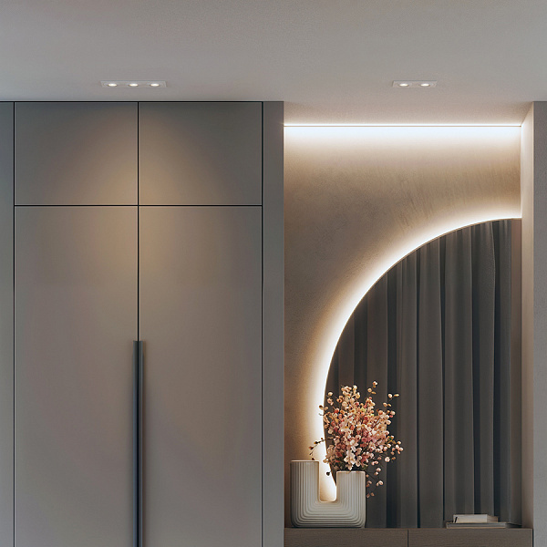 Встраиваемый поворотный светильник Ledron AO1501005 SQ White