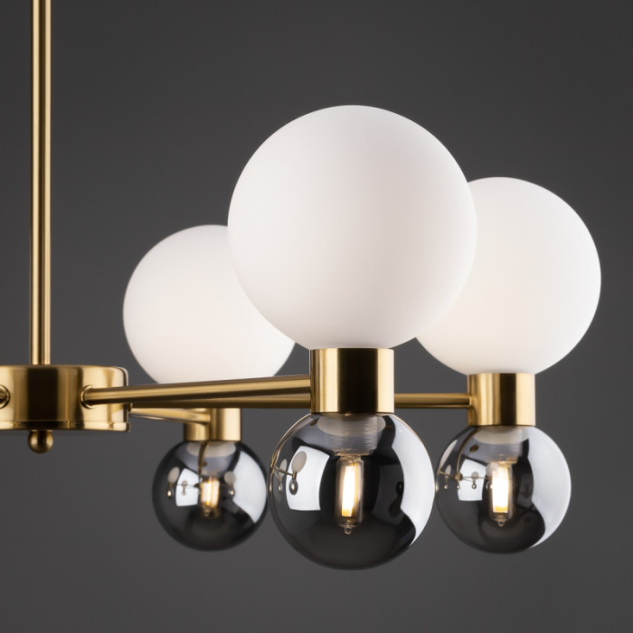 Люстра на штанге Freya Bony FR5394CL-12BS