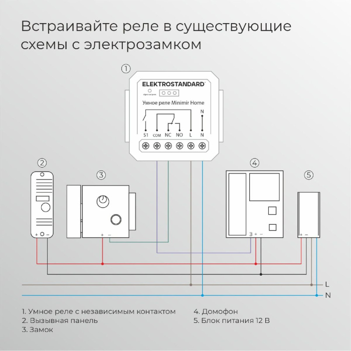 Реле Умный дом с независимым контактом Elektrostandard 4690389206740