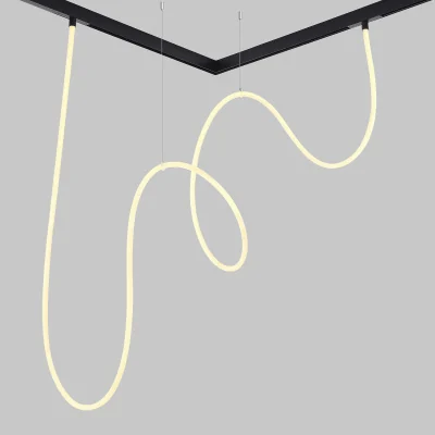 Гибкий светодиодный светильник Черный LED 1*60W 3000K Lm Ra80 360° IP20 L5 000xW-xH- 48 ST684.436.60