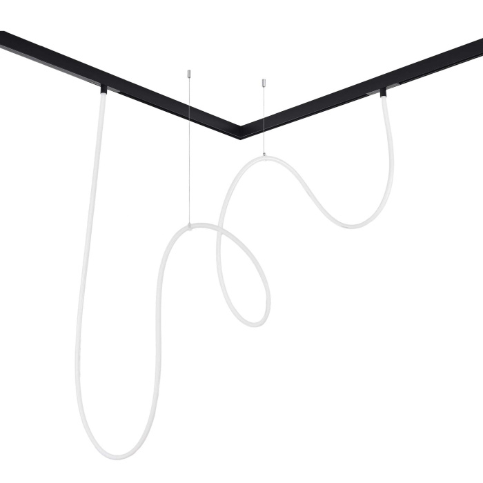 Гибкий светодиодный светильник Черный LED 1*60W 3000K Lm Ra80 360° IP20 L5 000xW-xH- 48 ST684.436.60