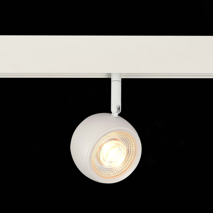 Магнитный трековый светильник Белый LED 1*10W 3000K 470Lm Ra>80 36° IP20 L120xW50xH176 ST355.536.10