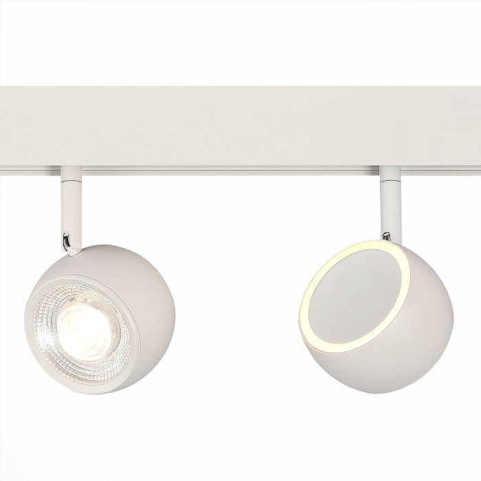 Магнитный трековый светильник Белый LED 1*10W 3000K 470Lm Ra>80 36° IP20 L120xW50xH176 ST355.536.10