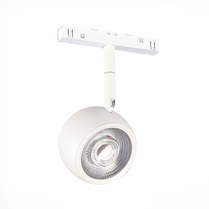 Магнитный трековый светильник Белый LED 1*10W 3000K 470Lm Ra>80 36° IP20 L120xW50xH176 ST355.536.10