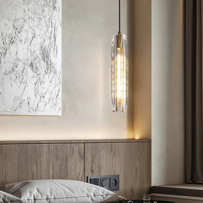 Подвесной светильник Delight Collection MT8851 MT8851-1H bronze/clear