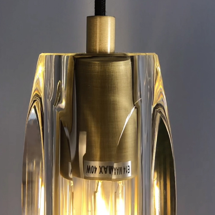 Подвесной светильник Delight Collection MT8851 MT8851-1H bronze/clear