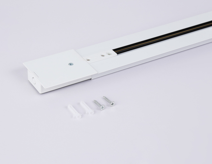 Шинопровод встраиваемый однофазный Standard 220V 1m (ввод питания, 1 заглушка, крепление в комплекте) Ambrella light GL7121