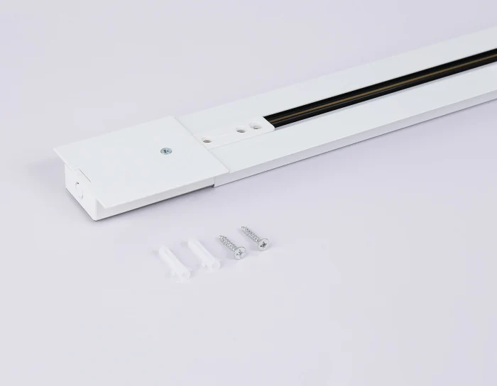 Шинопровод встраиваемый однофазный Standard 220V 1m (ввод питания, 1 заглушка, крепление в комплекте) Ambrella light GL7121