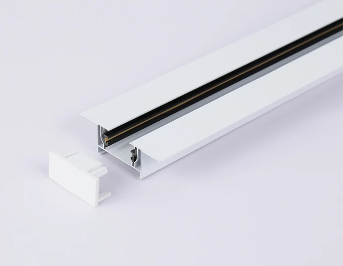 Шинопровод встраиваемый однофазный Standard 220V 1m (ввод питания, 1 заглушка, крепление в комплекте) Ambrella light GL7121