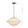 Светильник подвесной ST-Luce Древесный/Белый E27 1*40W SL6241.533.01