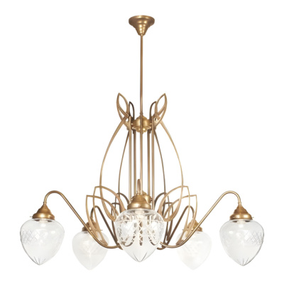 Люстра на штанге Berliner Messinglampen D111-224klB