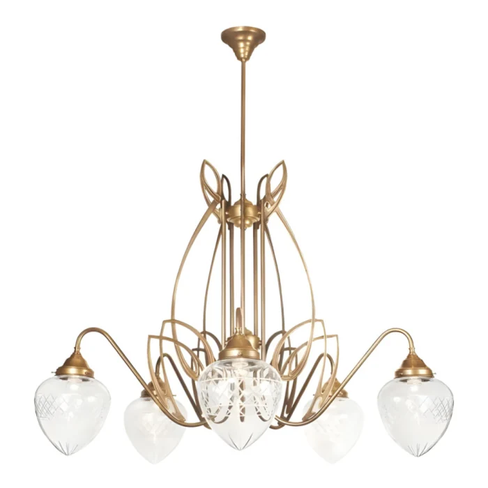 Люстра на штанге Berliner Messinglampen D111-224klB