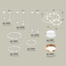 Комплект подвесного светильника Techno Ring Ambrella light XR92212200