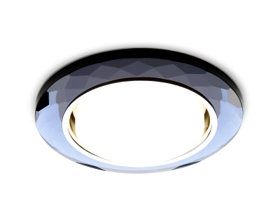 Встраиваемый точечный светильник GX53 Ambrella light G8077 BK