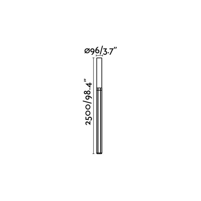 Фонарный столб TRAM Dark grey pole lamp
