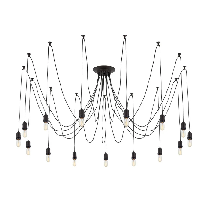 Подвесной светильник паук Венге Citilux Эдисон CL451152