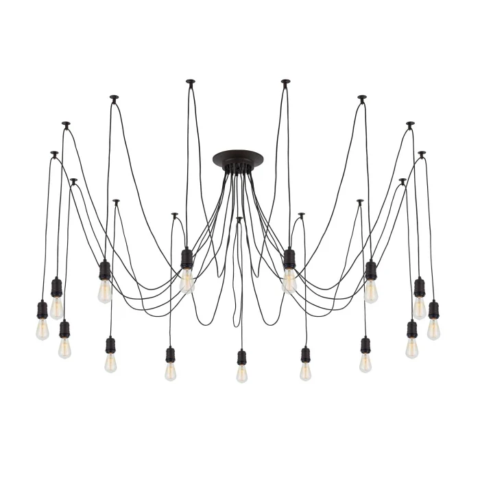 Подвесной светильник паук Венге Citilux Эдисон CL451152