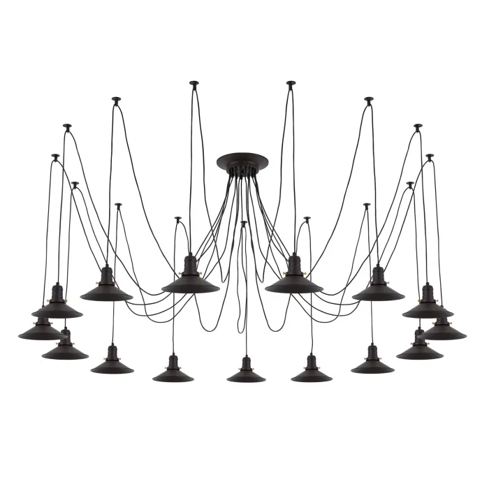 Подвесной светильник паук Венге Citilux Эдисон CL451152