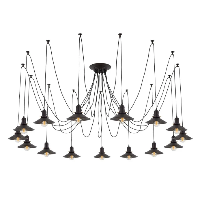 Подвесной светильник паук Венге Citilux Эдисон CL451152