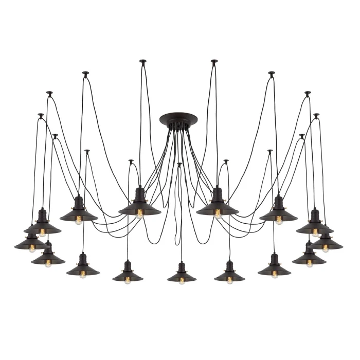 Подвесной светильник паук Венге Citilux Эдисон CL451152