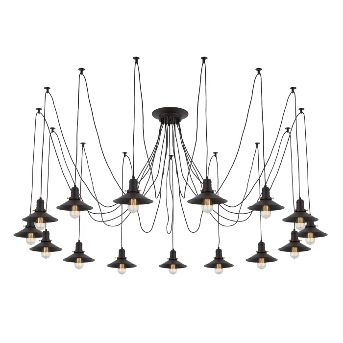 Подвесной светильник паук Венге Citilux Эдисон CL451152