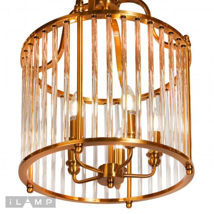Подвесная люстра iLamp Qeens P2437-5 Bronze