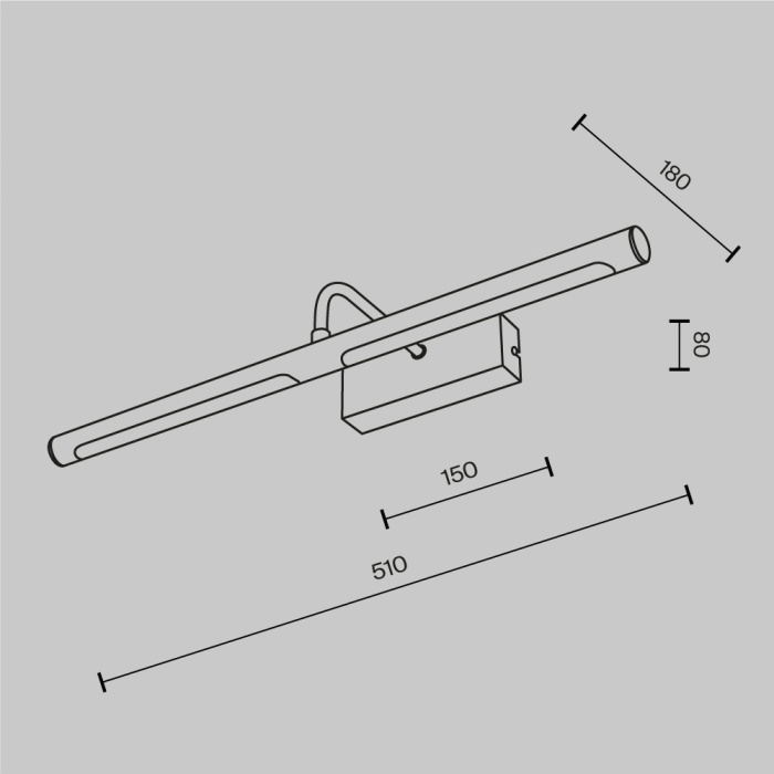 Подсветка для картин Maytoni Twinkle MIR266WL-L12CH4K