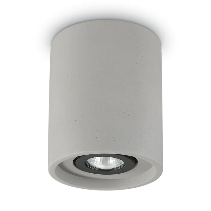 Потолочный светильник Ideal Lux Oak PL1 Round Cemento