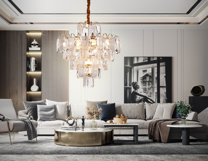 Подвесная люстра с хрусталем Ambrella light TR5233