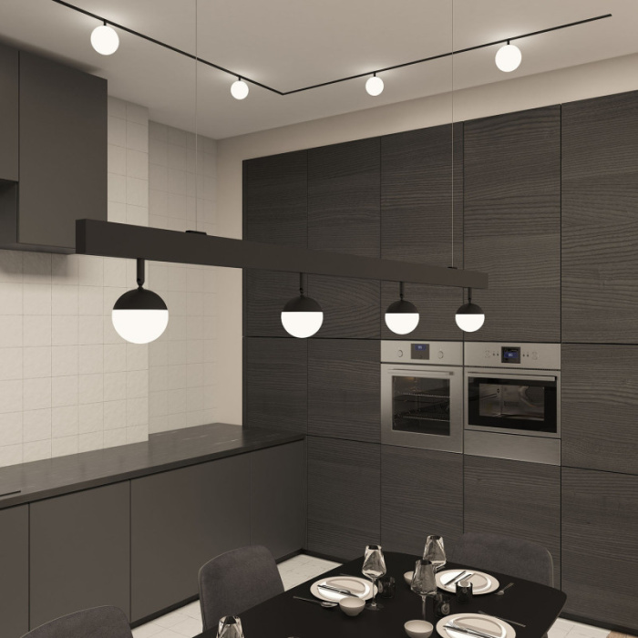 Светильник на шине Denkirs SMART MOON DK8051-BK