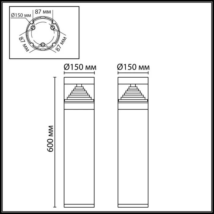Ландшафтный светильник Odeon Light Hulk 7140/20GL