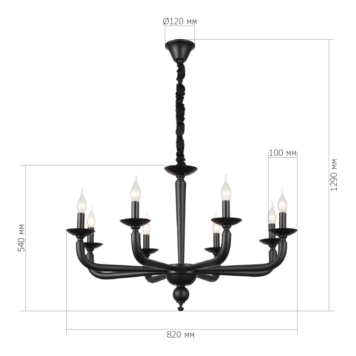 Люстра подвесная FORTEZA ST LUCE SL1114.403.08