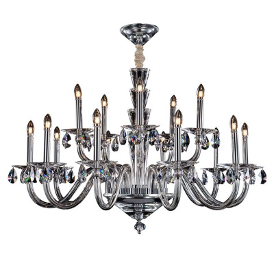 Подвесная люстра L&#039;Arte Luce Luxury Roccaforte L58315.18 с элементами из хрусталя