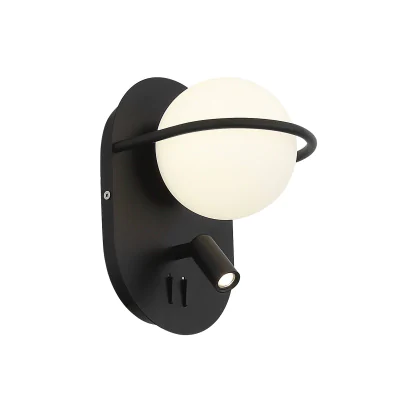 Бра ST-Luce SL395.411.02 Черный/Белый LED 1+1*8+3W