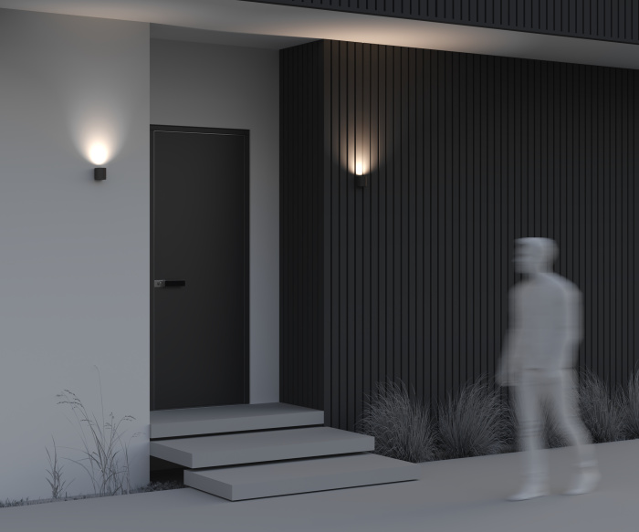 Уличный настенный светильник Maytoni Slat O044WL-01B