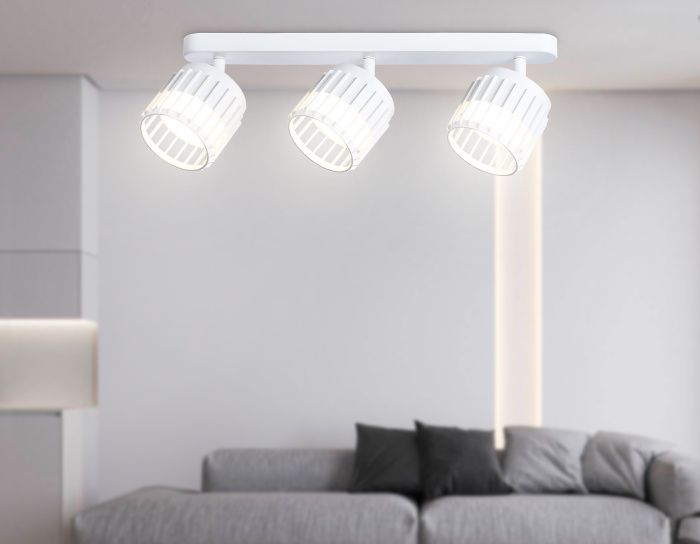 Настенно-потолочный поворотный спот со сменной лампой GX53 Ambrella light TN71166