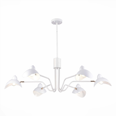 Люстра толочная ST-Luce Белый/Белый E14 6*60W SL1801.513.06