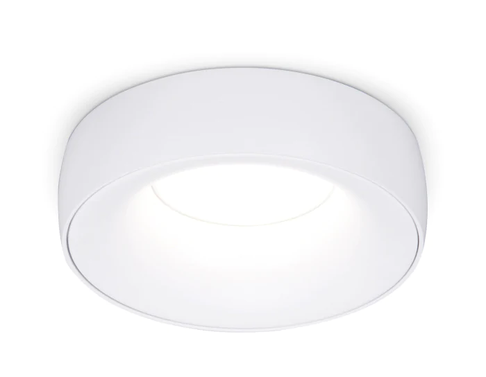 Металлический встраиваемый точечный светильник MR16 Ambrella light A890 WH