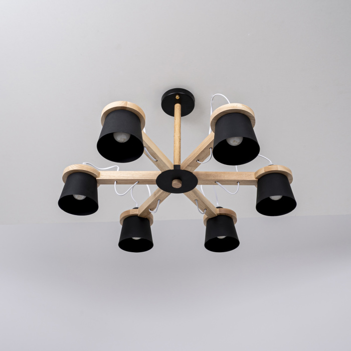 Люстра потолочная NATURA B6 Black ImperiumLoft