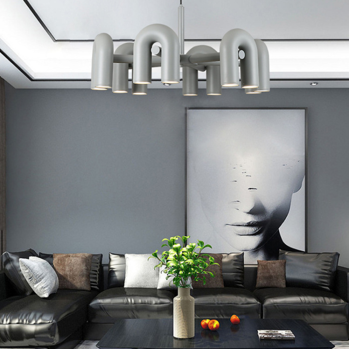 Подвесная люстра FANNY 12 Grey ImperiumLoft