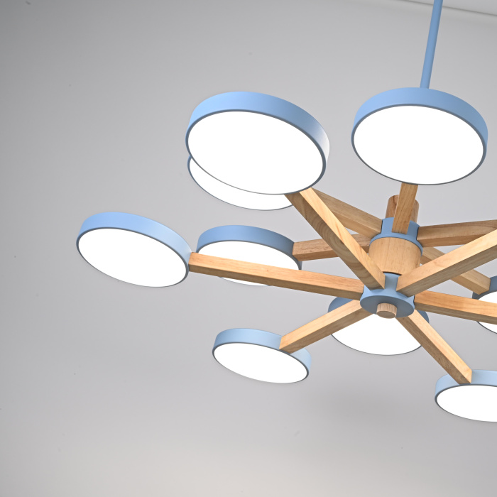 Подвесная люстра TURNA DBL L12 Blue ImperiumLoft