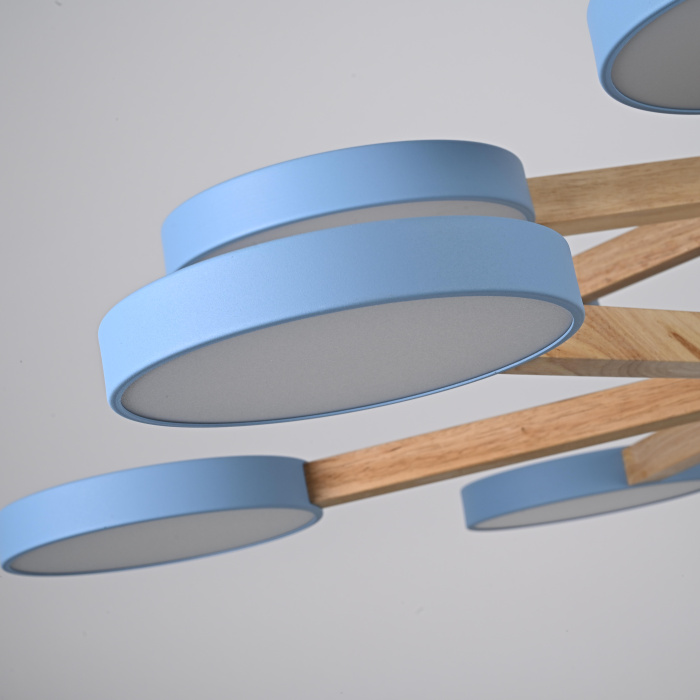 Подвесная люстра TURNA DBL L12 Blue ImperiumLoft