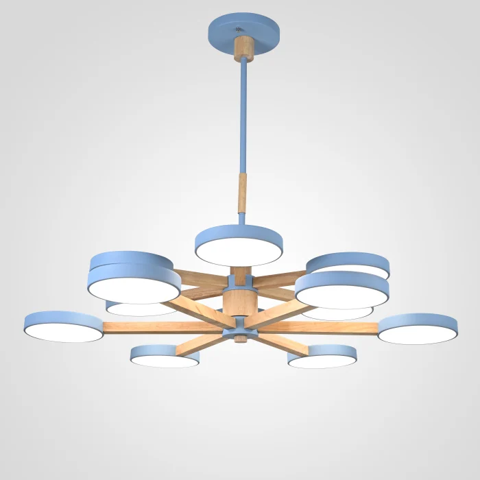 Подвесная люстра TURNA DBL L12 Blue ImperiumLoft