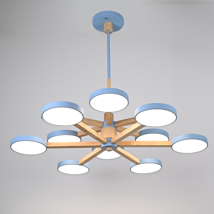 Подвесная люстра TURNA DBL L12 Blue ImperiumLoft