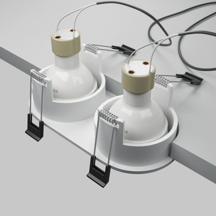 Встраиваемый светильник Maytoni Share DL126-02-GU10-W